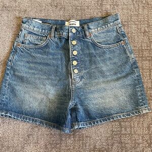 Reformation denim shorts